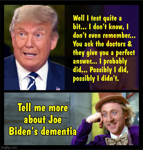 repost | image tagged in trump,dementia,dum dum | made w/ Imgflip meme maker