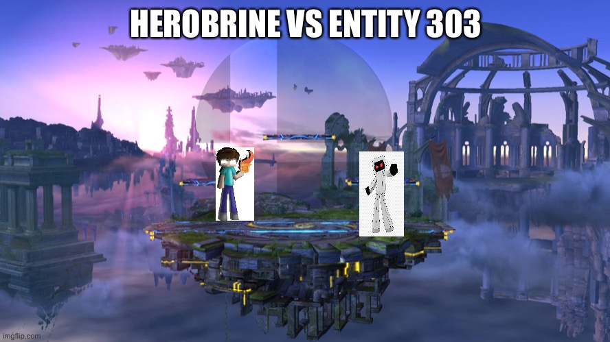  HEROBRINE VS ENTITY 303 | made w/ Imgflip meme maker