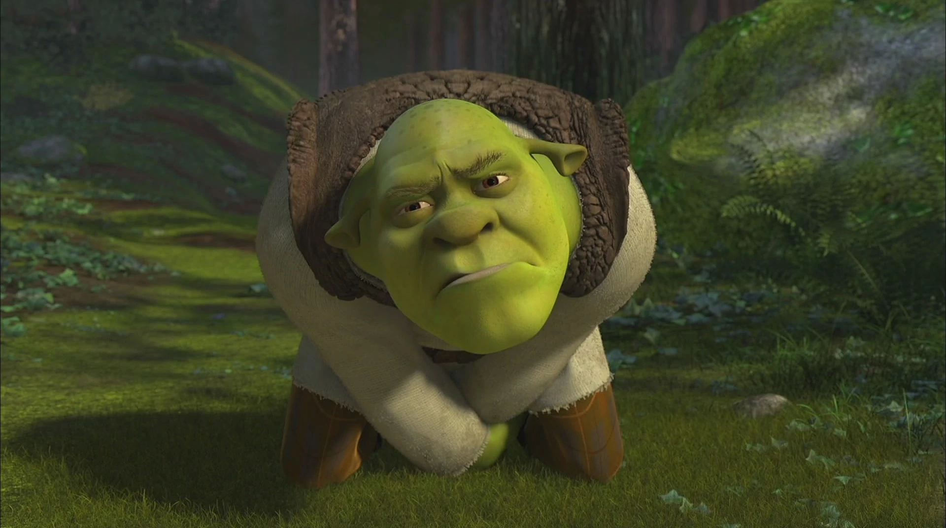 Shrek crotch kick Blank Meme Template