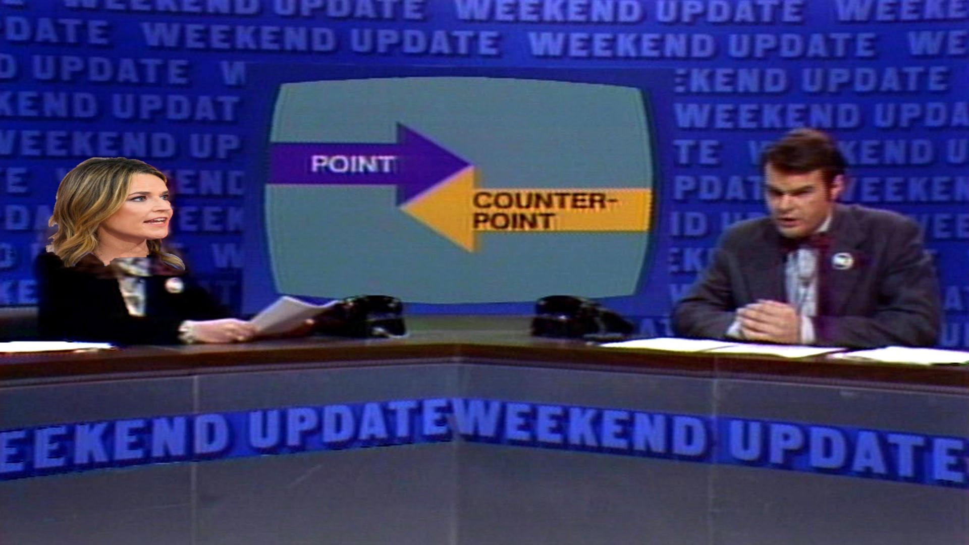 SNL Point - Counter point Blank Meme Template