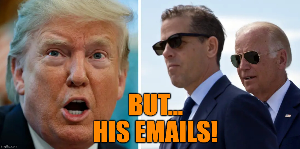 Here we go again. | BUT...
HIS EMAILS! | image tagged in memes,politics | made w/ Imgflip meme maker