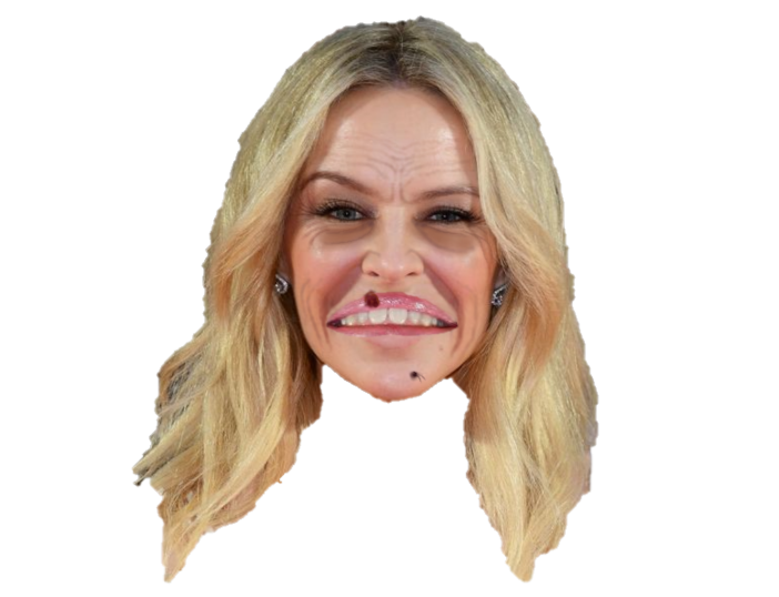 High Quality Kylie Minogue Hideous Old Bag Blank Meme Template