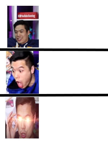 Kevin with bright eyes Blank Meme Template