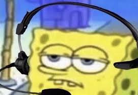 Gamer spongbob Blank Meme Template