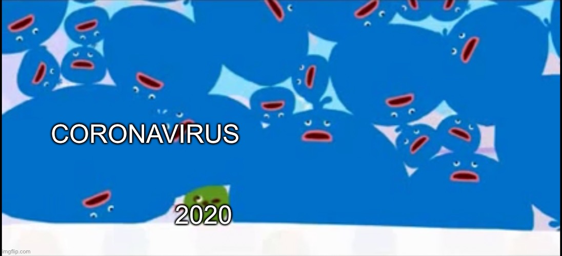This Year in a Nutshell | CORONAVIRUS; 2020 | image tagged in a bunch of tupleys collapse on poor chavez | made w/ Imgflip meme maker