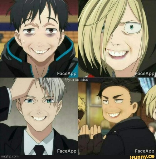 image tagged in cursed image,yuri on ice | made w/ Imgflip meme maker