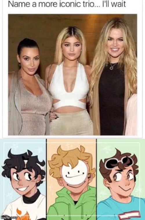 True | image tagged in name a more iconic trio,dream,dream team | made w/ Imgflip meme maker