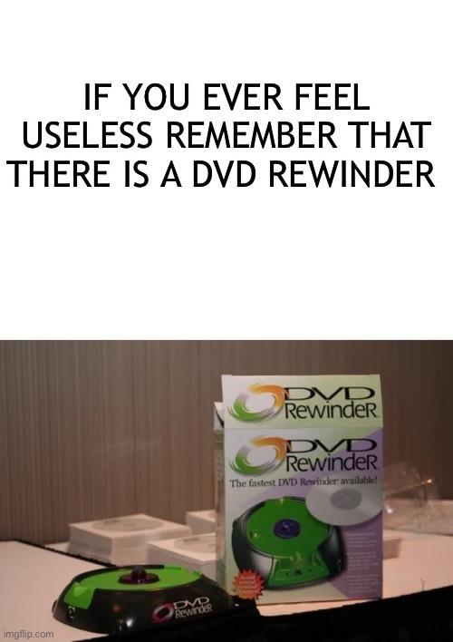 But why | IF YOU EVER FEEL USELESS REMEMBER THAT THERE IS A DVD REWINDER | image tagged in blank white template,dvd,useless,bruh moment | made w/ Imgflip meme maker