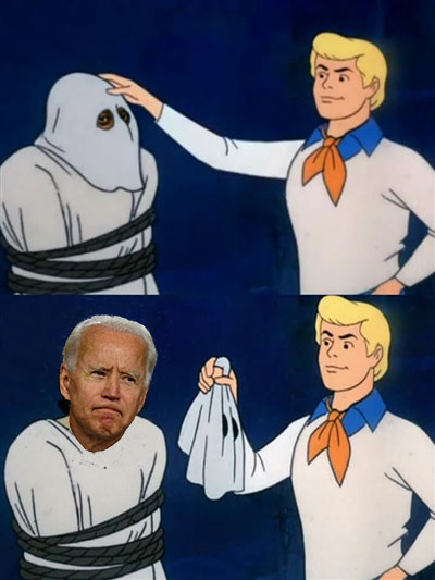 Biden Unmasked Blank Meme Template