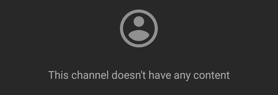 High Quality This channel has no content Blank Meme Template