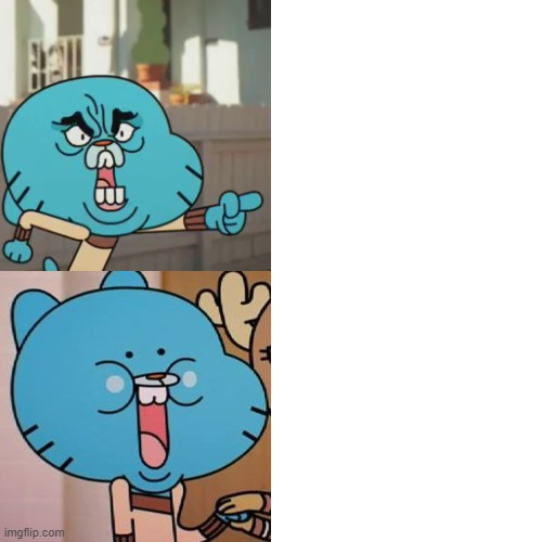 High Quality Drake Format (Gumball Edition Blank Meme Template