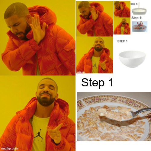 Drake Hotline Bling Meme | Step 1 | image tagged in memes,drake hotline bling | made w/ Imgflip meme maker