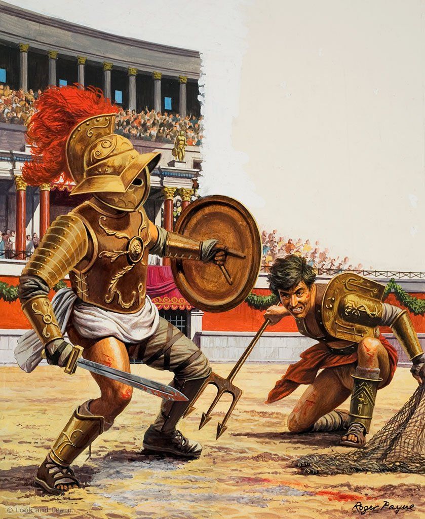 Roman Gladiators Blank Meme Template