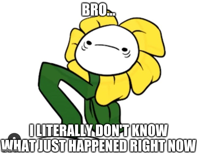 (O_o)?? | BRO... I LITERALLY DON'T KNOW WHAT JUST HAPPENED RIGHT NOW | image tagged in o_o | made w/ Imgflip meme maker