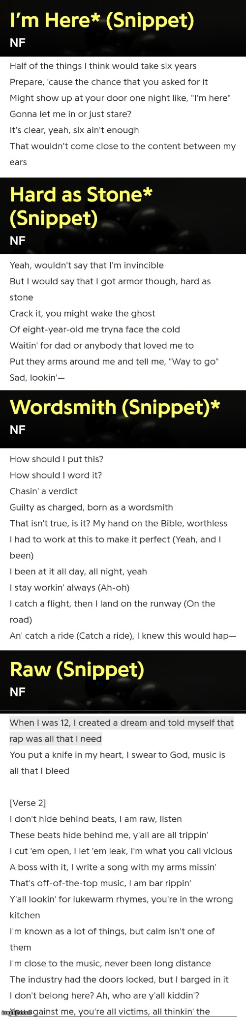 Nf snippets lyrics. Next album will be "Lost" | image tagged in nf,nf is the best | made w/ Imgflip meme maker
