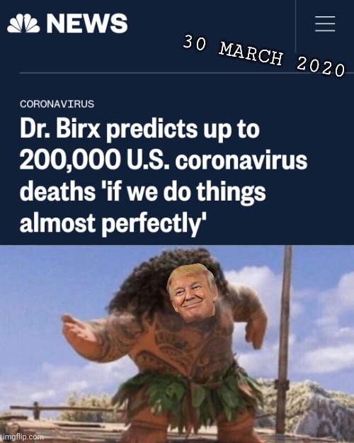 thank you the-donald | 30 MARCH 2020 | image tagged in what can i say except x,coronavirus,donald trump | made w/ Imgflip meme maker