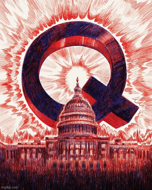 QAnon goes to Congress! What could possibly go wrong? | image tagged in qanon,congress | made w/ Imgflip meme maker