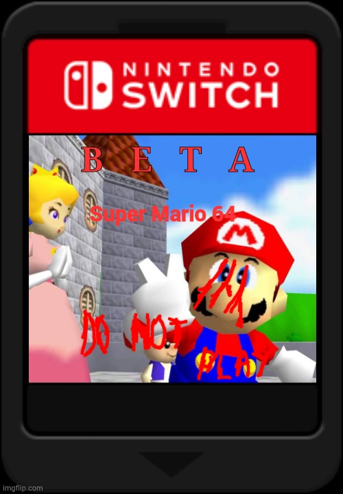 1995/07/29 | B   E   T   A; Super Mario 64 | image tagged in 1995/07/29 | made w/ Imgflip meme maker