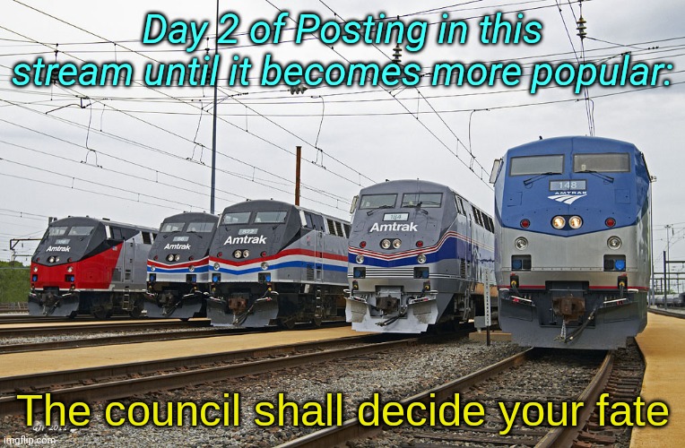 The council shall decide your fate (AMTK) | Day 2 of Posting in this stream until it becomes more popular: | image tagged in the council shall decide your fate amtk | made w/ Imgflip meme maker