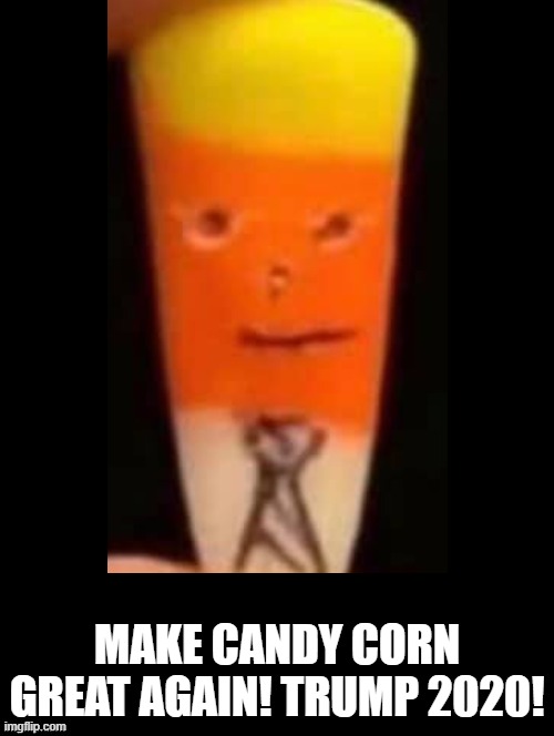Make Candy Corn Great Again! | MAKE CANDY CORN GREAT AGAIN! TRUMP 2020! | image tagged in maga,trump | made w/ Imgflip meme maker