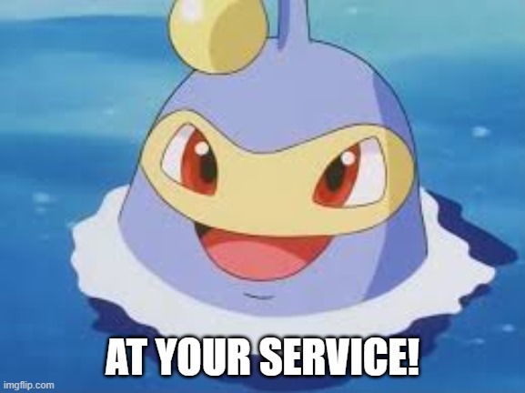 AT YOUR SERVICE! | made w/ Imgflip meme maker