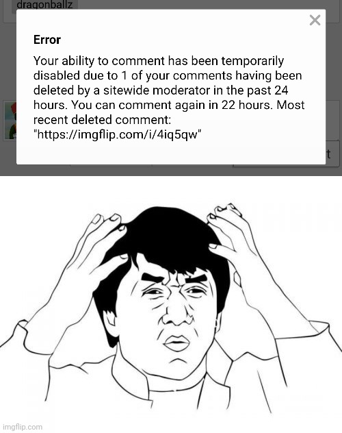 Really? I just want to show them. | image tagged in memes,jackie chan wtf,disabled,comments,imgflip | made w/ Imgflip meme maker