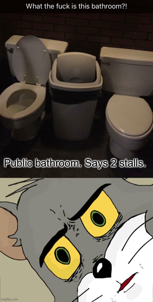 Friends that poop together.. |  Public bathroom. Says 2 stalls. | image tagged in memes,unsettled tom,hold up,pooping,bathroom humor,bathroom stall | made w/ Imgflip meme maker