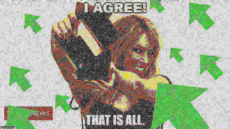 Kylie I agree w/ upvotes deepfried Blank Meme Template