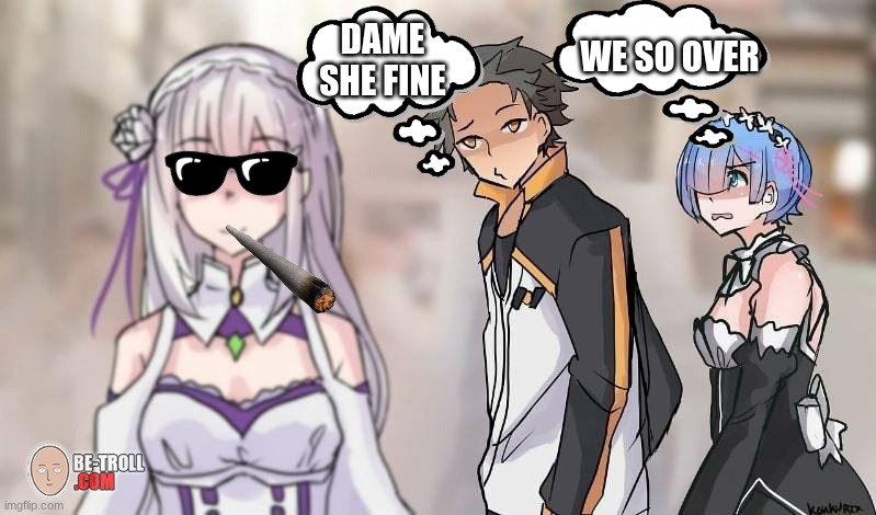 Distracted Boyfriend Anime Re Zero Latest Memes Imgflip