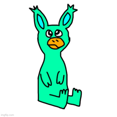 Feeshis the horny duck rabbit. | made w/ Imgflip meme maker