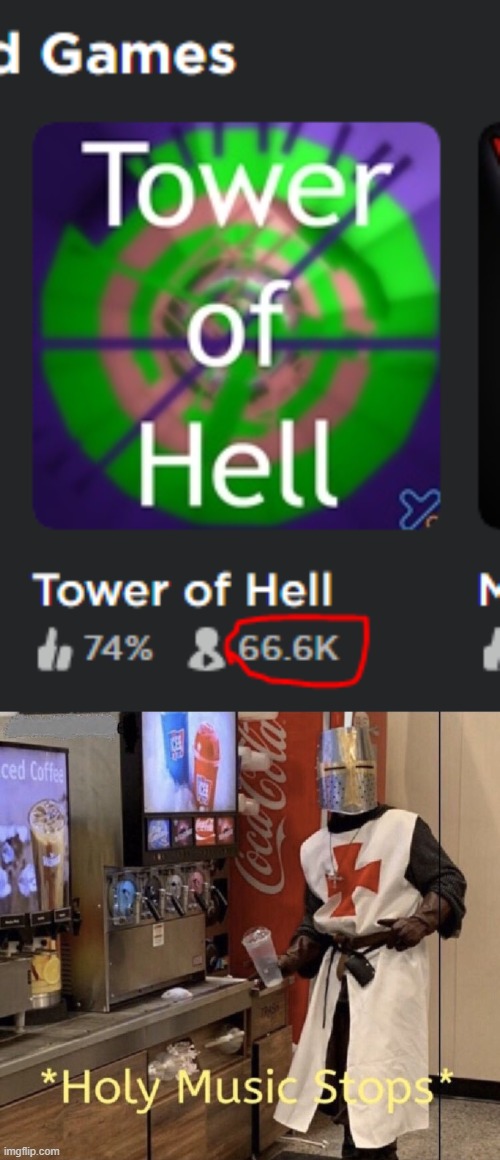 Wait what | image tagged in holy music stops,tower,oof,shell,roblox | made w/ Imgflip meme maker