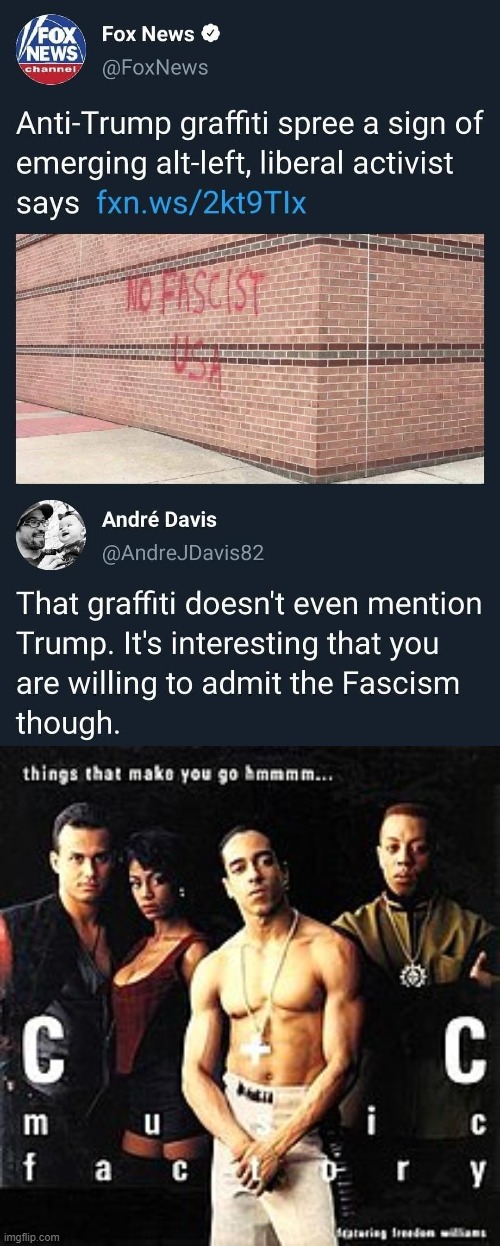 I’ll take unforced errors for $500 | image tagged in things that make you go hmmm,repost,fascism,fascist,election 2020,graffiti | made w/ Imgflip meme maker
