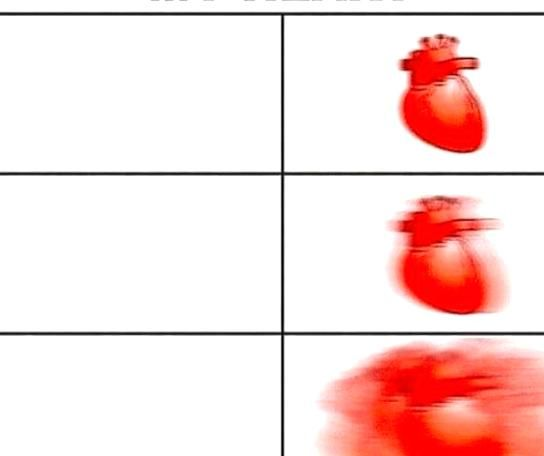 High Quality Heart beat Blank Meme Template