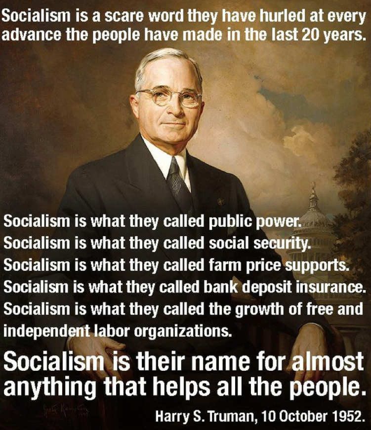 Harry Truman quote socialism Blank Meme Template