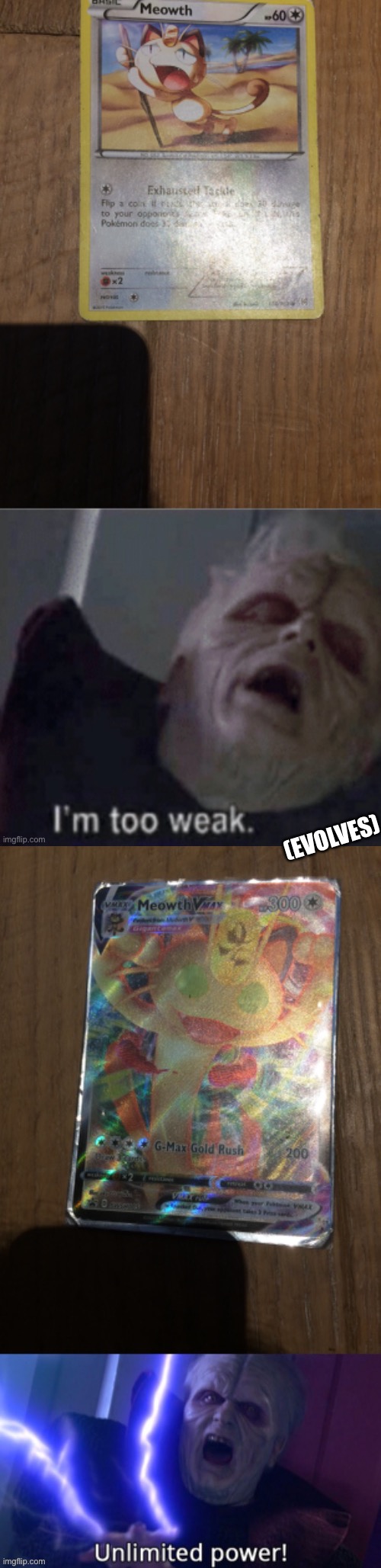 Took a bit longer than excpected but worth it XD | (EVOLVES) | image tagged in emperor palpatine,pokemon | made w/ Imgflip meme maker