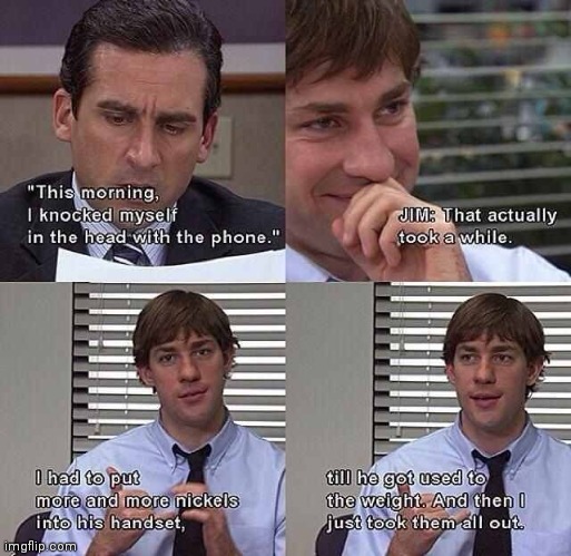 The office prank | image tagged in the office prank | made w/ Imgflip meme maker