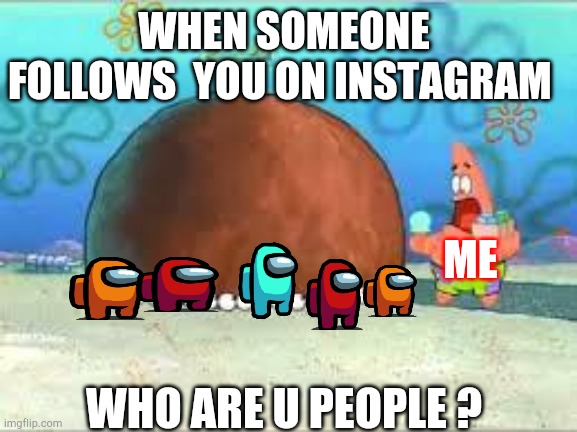 WHO ARE YOU PEOPLE? | WHEN SOMEONE FOLLOWS  YOU ON INSTAGRAM; ME; WHO ARE U PEOPLE ? | image tagged in who are you people | made w/ Imgflip meme maker