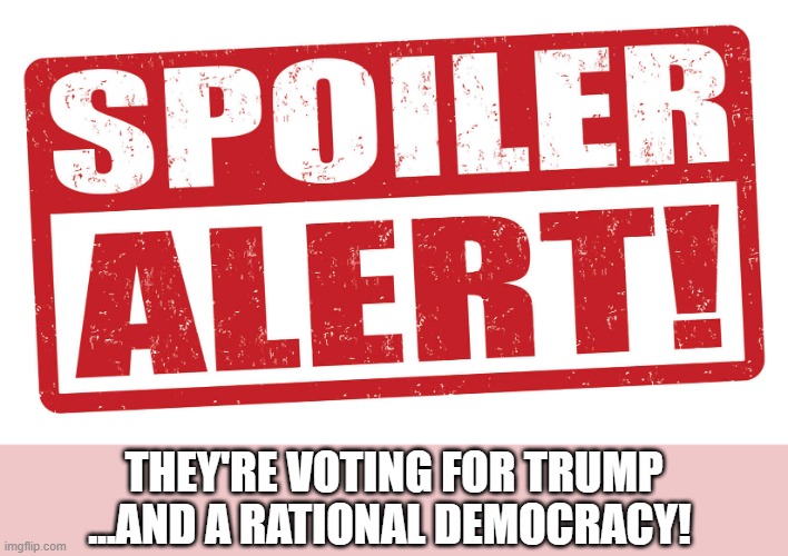 THEY'RE VOTING FOR TRUMP ...AND A RATIONAL DEMOCRACY! | made w/ Imgflip meme maker