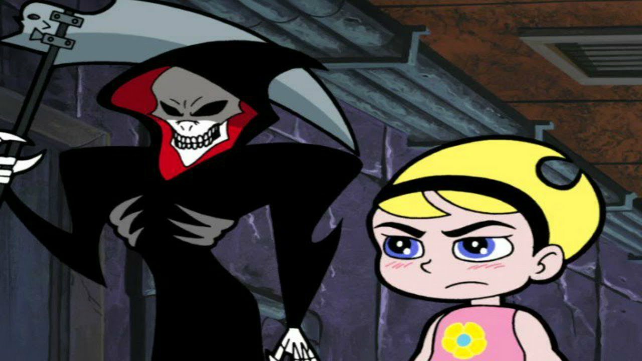 High Quality Billy and Mandy anime Blank Meme Template