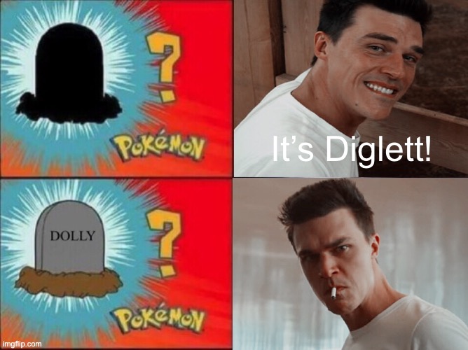 It’s Diglett! | It’s Diglett! | image tagged in diglett,pokemon,ratched,tv,netflix,nurse dolly | made w/ Imgflip meme maker