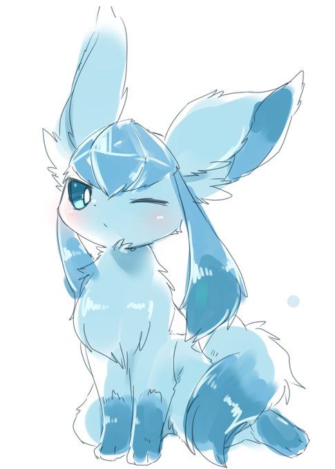 High Quality Glaceon wink Blank Meme Template