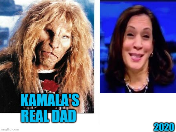 Kamala's real dad | KAMALA'S REAL DAD; 2020 | image tagged in politics,kamala harris,her dad | made w/ Imgflip meme maker
