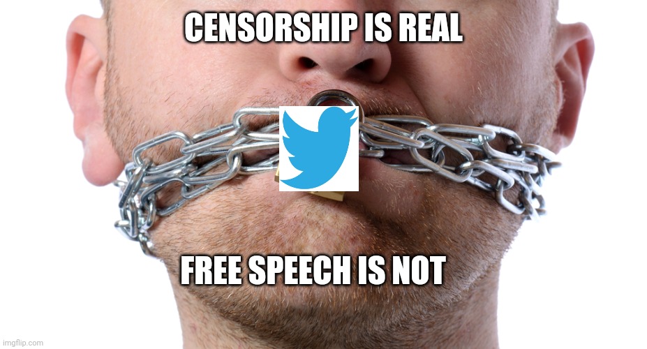 Censorship | CENSORSHIP IS REAL; FREE SPEECH IS NOT | image tagged in censorship | made w/ Imgflip meme maker