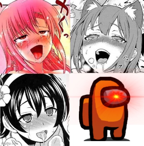 HENTAI WILL STOPPED FOREVER | image tagged in hentai faces,sus,among us,impostor,hentai,hentai_haters | made w/ Imgflip meme maker