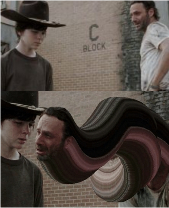 Walking Dead elongated neck Blank Meme Template