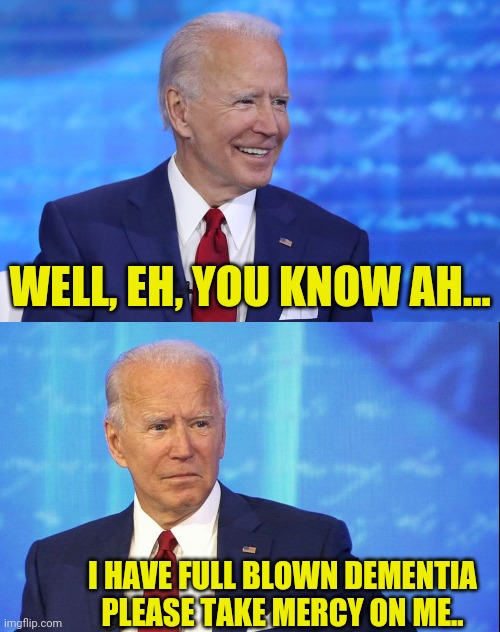 Come The Release Of More Emails | WELL, EH, YOU KNOW AH... I HAVE FULL BLOWN DEMENTIA PLEASE TAKE MERCY ON ME.. | image tagged in joe biden,emails,ukraine,drstrangmeme,conservatives | made w/ Imgflip meme maker