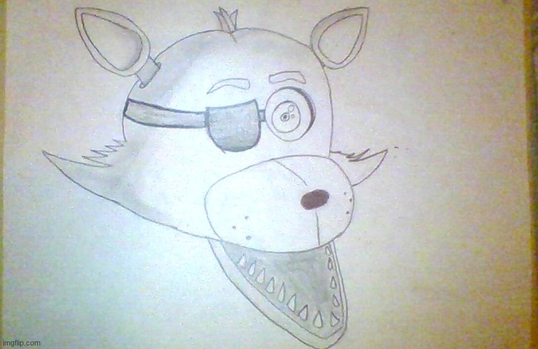 Nightmare Foxy Drawing Photo  Drawing Skill