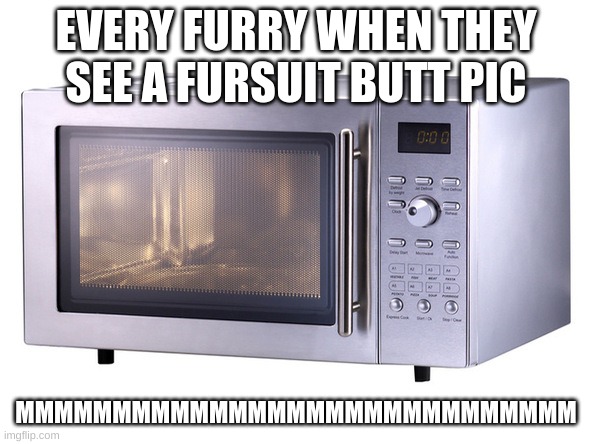 it true tho | EVERY FURRY WHEN THEY SEE A FURSUIT BUTT PIC; MMMMMMMMMMMMMMMMMMMMMMMMMMMMM | image tagged in microwave | made w/ Imgflip meme maker