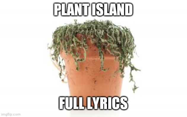 dead plant | PLANT ISLAND; FULL LYRICS | image tagged in dead plant | made w/ Imgflip meme maker