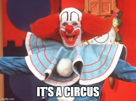 Bozo | IT'S A CIRCUS | image tagged in bozo | made w/ Imgflip meme maker